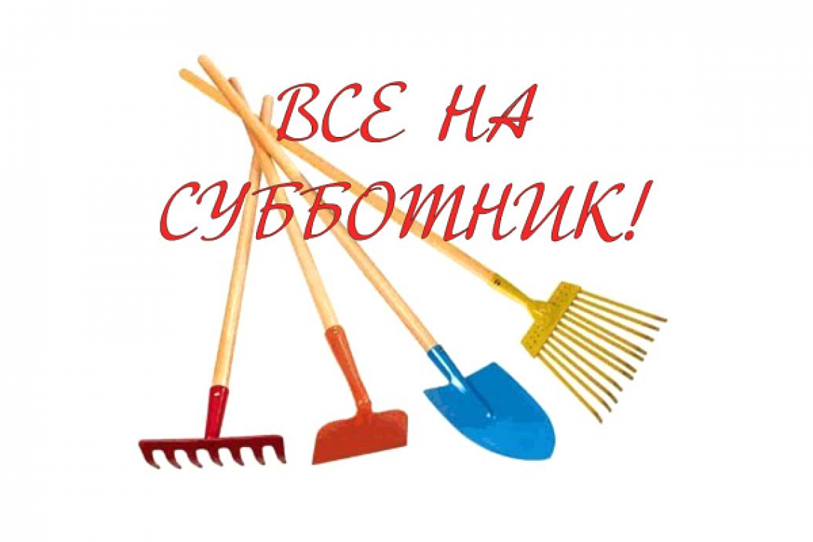 На территории школы прошёл традиционный субботник.